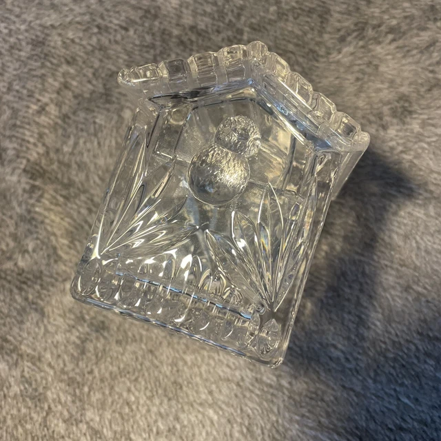 PRINCESS HOUSE 24 Lead Crystal Bird House Trinket Box Lidded Made in
