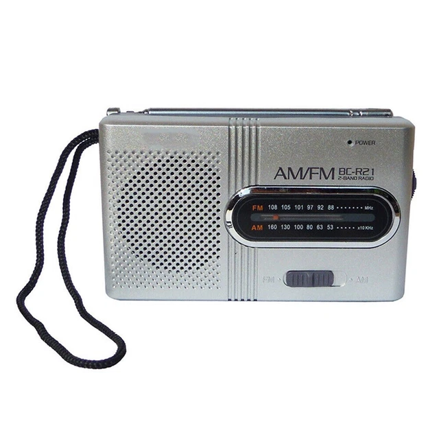 MINI AM/FM RECEIVER with Retractable Antenna Clear Reception Anytime ...