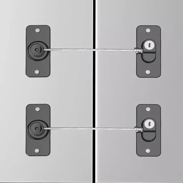 Cerradura Para Refrigerador Paquete 2 Cerraduras Para Refrigerador Con 4 Lavas