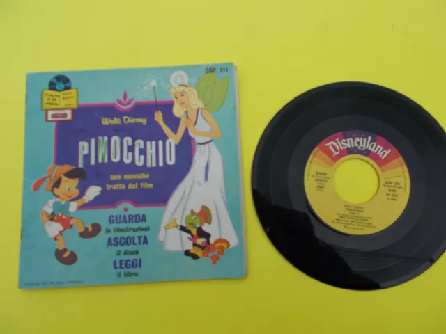 Pinocchio- Fiabe Disco Vinile 45'' -