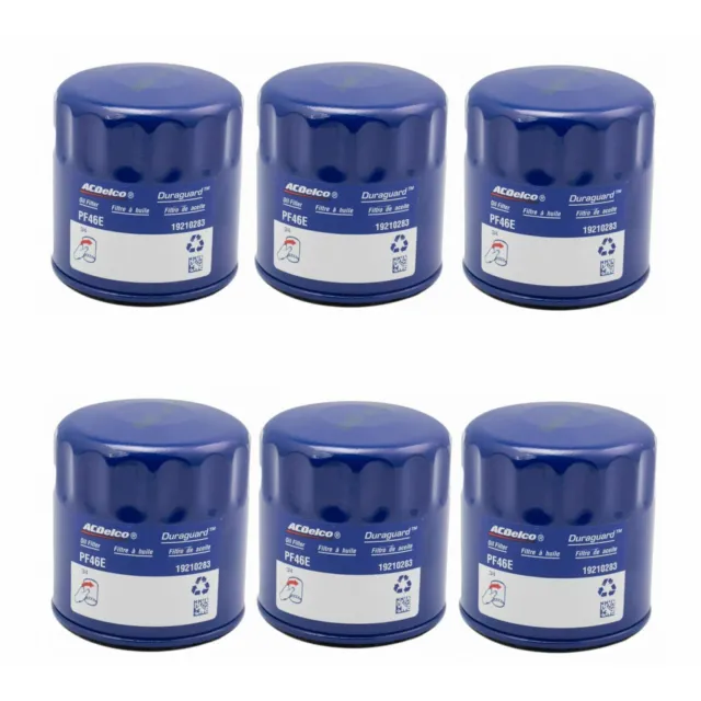 AC Delco PF46 Engine Oil Filter Kit Set of 6 for Chevy GMC Cadillac Olds Pontiac