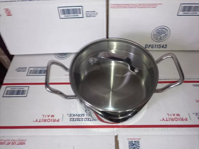 NorPro Stainless Steel Krona 2.5 QT Vented Pot With Straining Lid Cooking