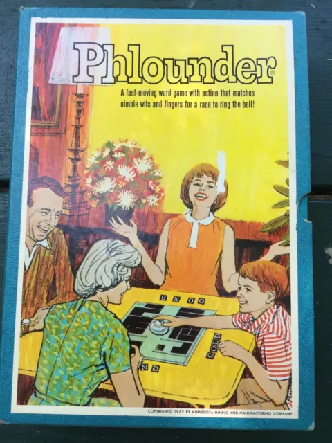 Vintage PHLOUNDER 3M Bookshelf Board Game - 1962