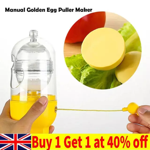 Egg Scrambler Shaker Whisk Hand Egg Maker Eggs Yolk White Mixer Kitchen