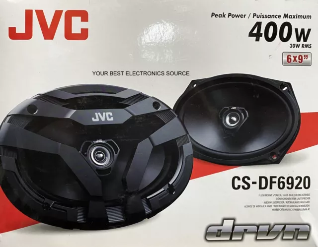 NEW JVC CS-DF6920 6"x9" 2-Way Coaxial Car Audio Speakers (PAIR) 6x9