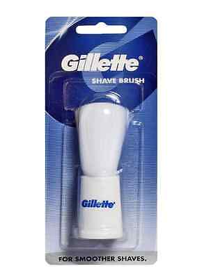 Gillette Afeitado Brocha de afeitar para afeita más suave con mango de plástico colorido