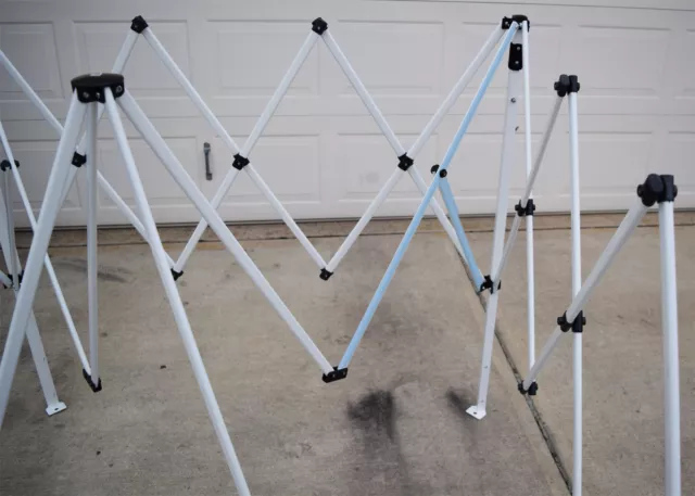 Ozark Trail Slant Leg First Up 9'X9' Canopy Gazebo Metal 2 PEAK TRUSS Bars Parts 2
