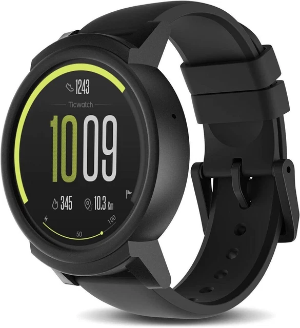 Mobvoi Ticwatch E Shadow Smartwatch Android & iOS - Schwarz
