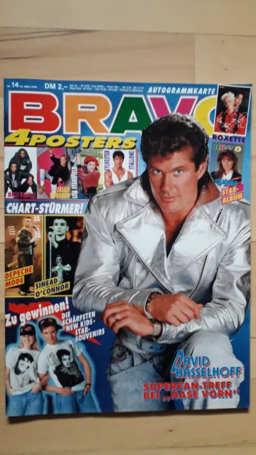 BRAVO Nr.14 vom 29.3.1990 Roxette, Sandra, Peter Maffay, Jason Donovan,  Leila K