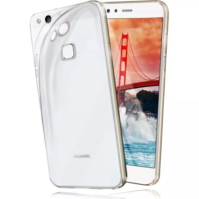 Hülle für Huawei P10 Lite Schutzhülle Silikon Case Cover Schutz Klar Transparent