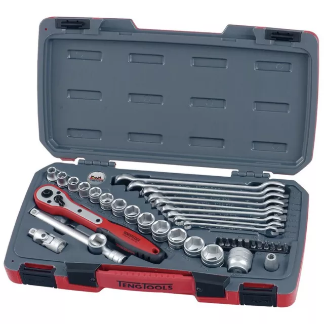 Teng Tools T3840 39 Pieces 3/8 inch Drive Socket Set