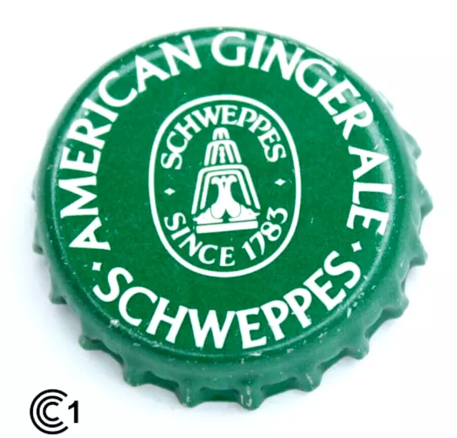 Netherlands Schweppes American Ginger Ale - Soda Bottle Cap Kronkorken Chapas