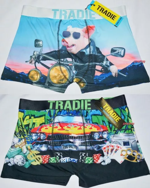 BNWT - 2 x Tradie Mens Trunks Quick Dry Boxers Underwear Size: XL