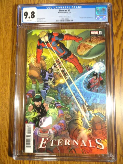 Eternals #1 Romita Jr. Caché Pierre Variante Housse Cgc 9.8 NM/M Gillen Marvel