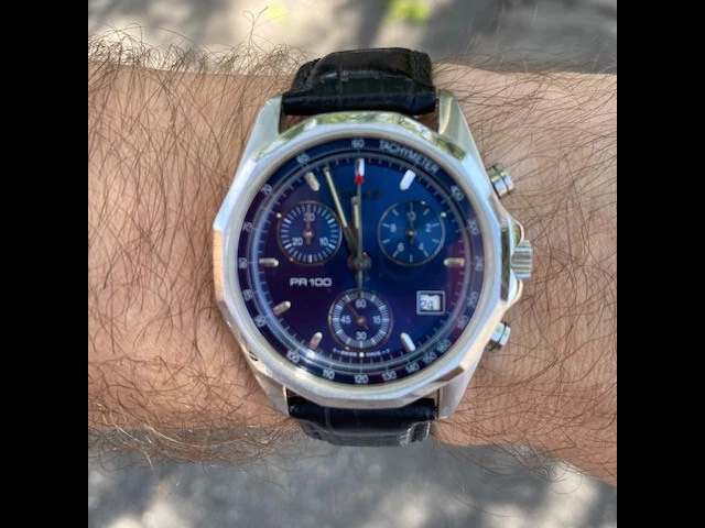 Tissot pr 100 chronograph silver dial mesh discount bracelet men's watch t1014171103102