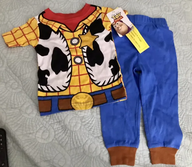 NEW Disney Pixar Toy Story Woody PJ Pals Costume Pajamas size 2t NWT
