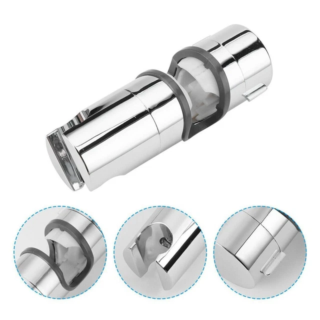 PORTE-TÊTE DE RAIL de douche chrome avec support réglable pour barres