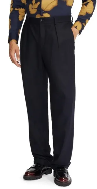 Ted Baker Navy Scout Franklin Fit Trousers Size 34 R $225
