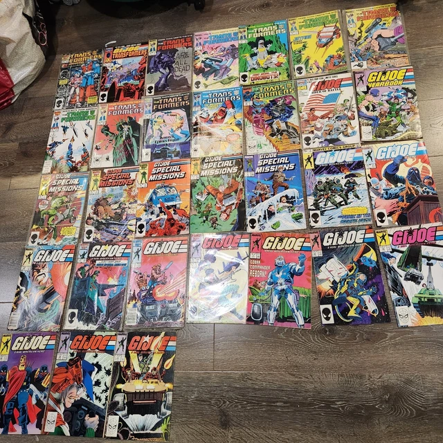 MARVEL COPPER COMIC LOT/RUN/KEYS: 80s GI JOE/ARAH, G1 TRANSFORMERS