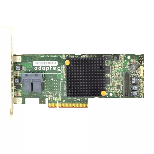 Contrôleur Raid Adaptec ASR-7805 SATA/SAS 6G Pcie x8 3.0 1024MB 1GB Low Profil