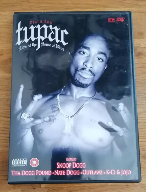 DVD - Tupac Death Row Live At The House Of Blues 1996 PAL UK Dr Dre Snoop Dogg