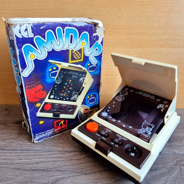 VINTAGE 1980S KONAMI Gakken Amidar Pig LSI Electronic Tabletop LCD Game ...