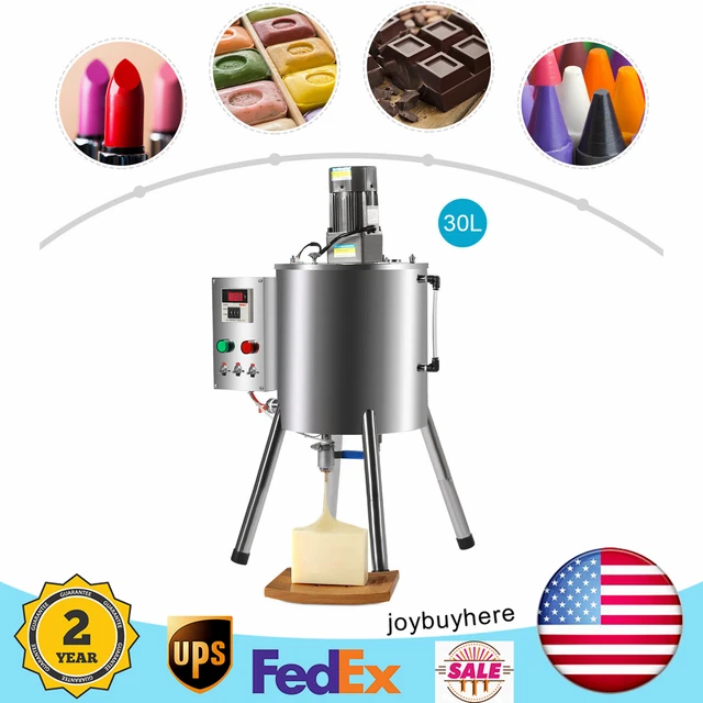 30L 8gal Stirring Tank Lipstick Paste Filler Heating Mixing Filling Machine NEW