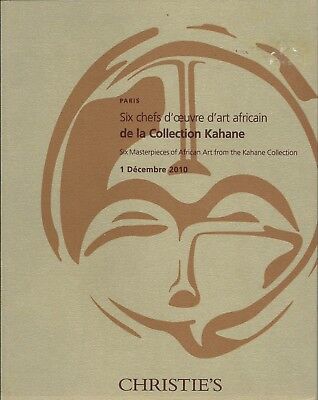 CHRISTIE'S PARIS AFRICAN ART Masterpieces Kahane Collection Auction Catalog 2010