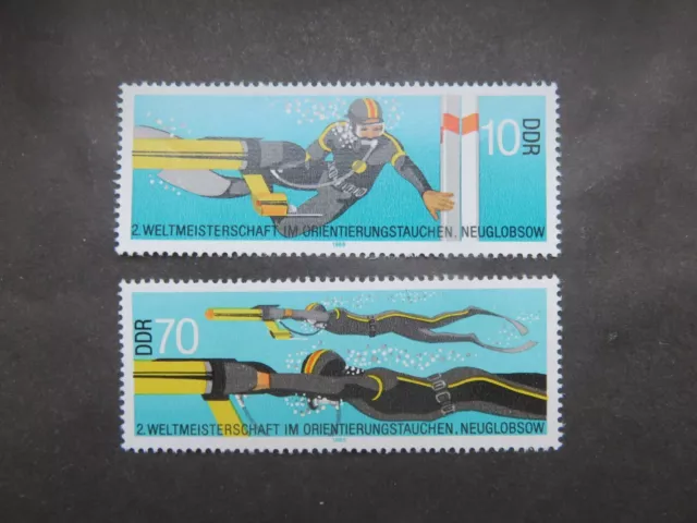 1985 DDR Mi-Nr. DD 2961 - 2962 Meisterschaft Orientierung Tauchen kpl postfrisch