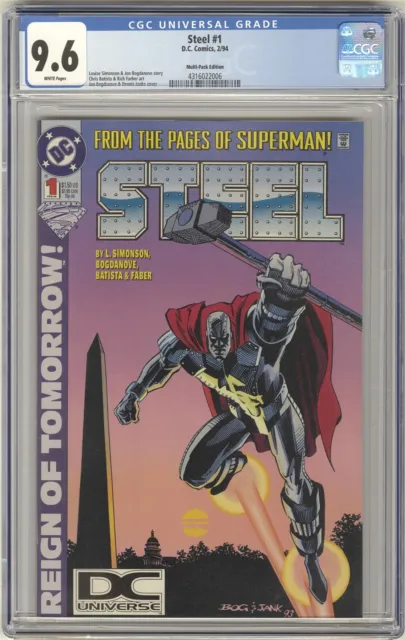 Steel #1 Multi-Pack Edition CGC 9.6 HIGH GRADE DC Comic KEY Superman Spin-Off