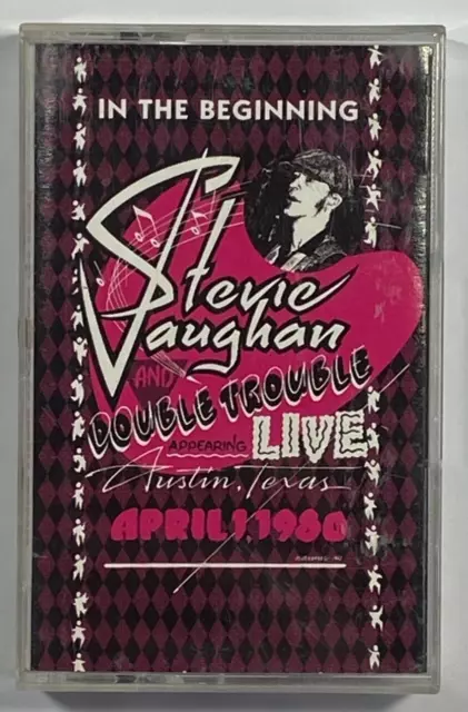 Music Cassette - Stevie Vaughn & Double Trouble Live - In the Beginning, 1980 Ex