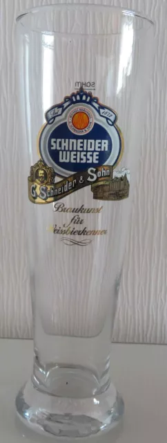 Weissbierglas Weizenbierglas 0,5L Schneider Braukunst für Bierkenner