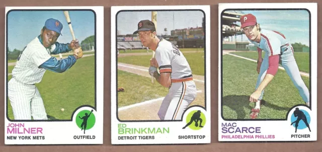 1973 Topps LOT OF 622 DIFFERENT FROM #1 TO #660 *YOU PICK 20 EX TO EX-NMT*