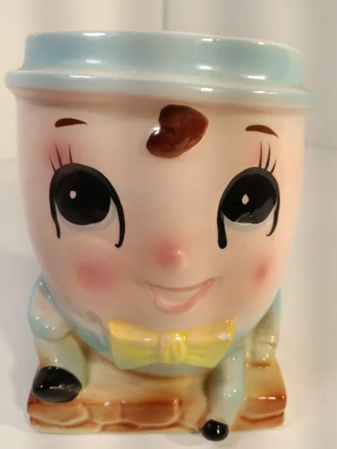 Vintage Humpy Dumpty Ceramic Planter/Vase Rubens Japan