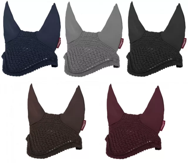 LeMieux Vogue Crochet Fly Hood Veil Ear Net Ears Black/Brown/Navy/Grey/Burgundy