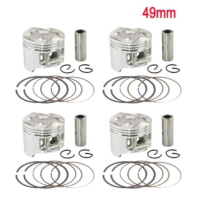 Piston pour Honda CBR250RR CBR22 KAZ MC22 MC23 jae250 ( 49mm ) ( 4 Pièces )