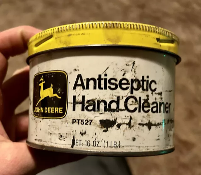 Vintage John Deere 1950’s Antiseptic Hand Cleaner Tin Can 1 LB PT527 Empty Rare