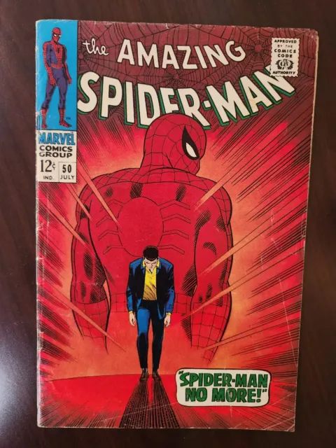 Amazing Spider-Man #50 from 1967 First Appearance of Kingpin. Low To MID Grade