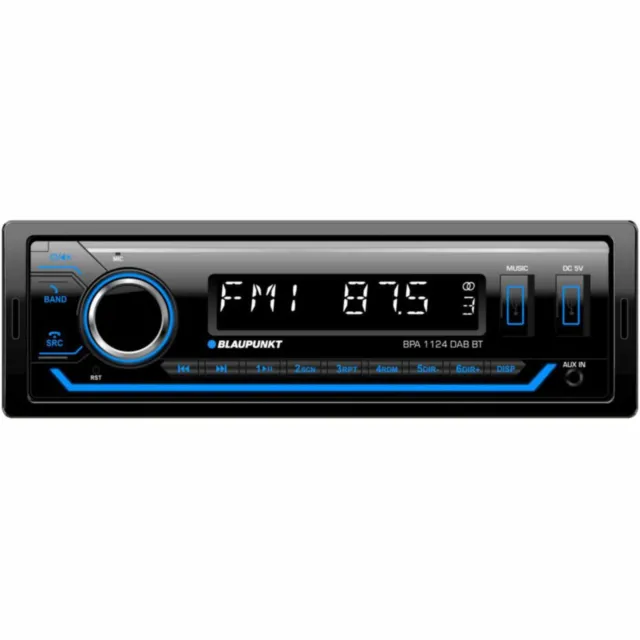 Blaupunkt Bpa 1124 DAB BT Radio Stéréo Voiture avec Bluetooth USB Aux Entrée 2