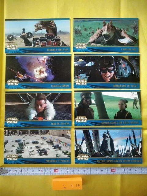 Star Wars Épisode 1 Série 2 Carte à collectionner Widevision Topps 8 Carte...