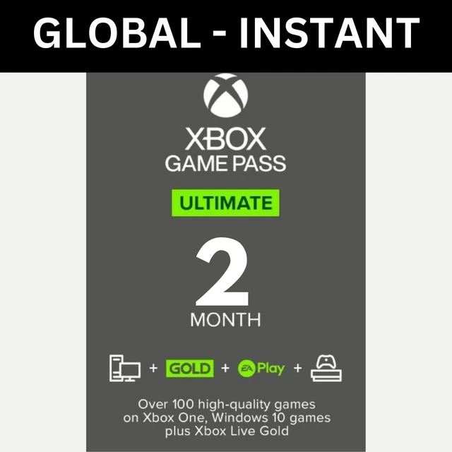 XBOX GAME PASS Ultimate 2 Months Subscription Code Live Gold READ