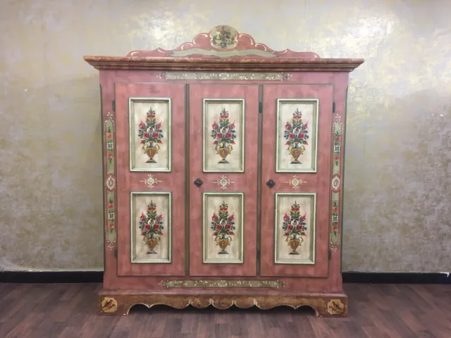 Voglauer Anno 1800 Antique Rose Cottage Farmhouse Wardrobe Hallway Cupboard