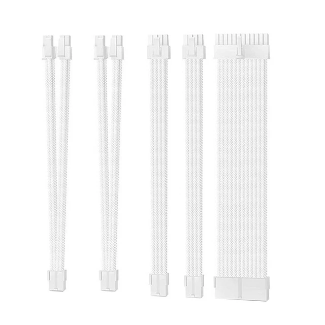 Computer Power Extension Cord CPU Motherboard Graphics Card Extension Cord 5PCS