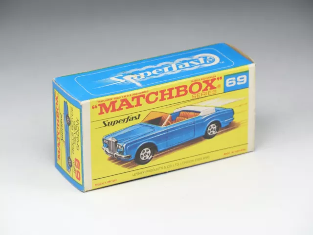 MATCHBOX - 69-C - Rolls Royce Silver Shadow Convertible - F Type Box