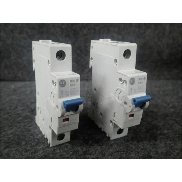 Allen Bradley 1492-SPM1D050 Miniature Circuit Breakers, 1-Pole, 5 AMP, Box of 2