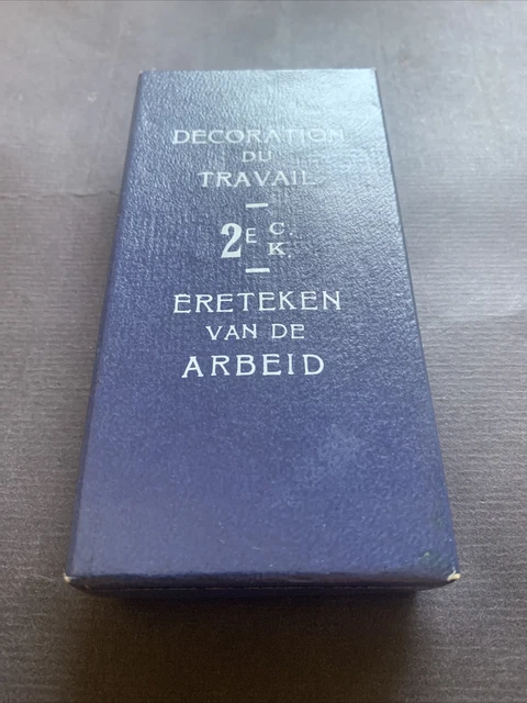 Etui  Belgien Verdienstorden für Arbeiter 2. Klasse Etui (c145) 2