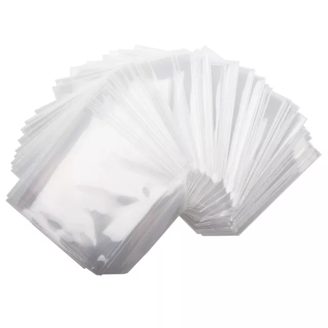 100 Plastic CD DVD Blu-ray Covers Sleeves Storage Case Wallet Envelope Clear UK