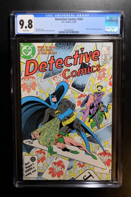 Detective Comics #569 Cgc 9.8 -Wp *Joker & Catwoman App* Highest Graded Copy !