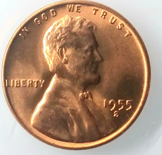 1955 S Lincoln Wheat Penny Choice BU Mint Luster Red Uncirculated