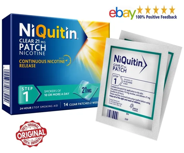 NiQuitin Patches 14 Étape 1 21Mg Patches Expire 06/2025